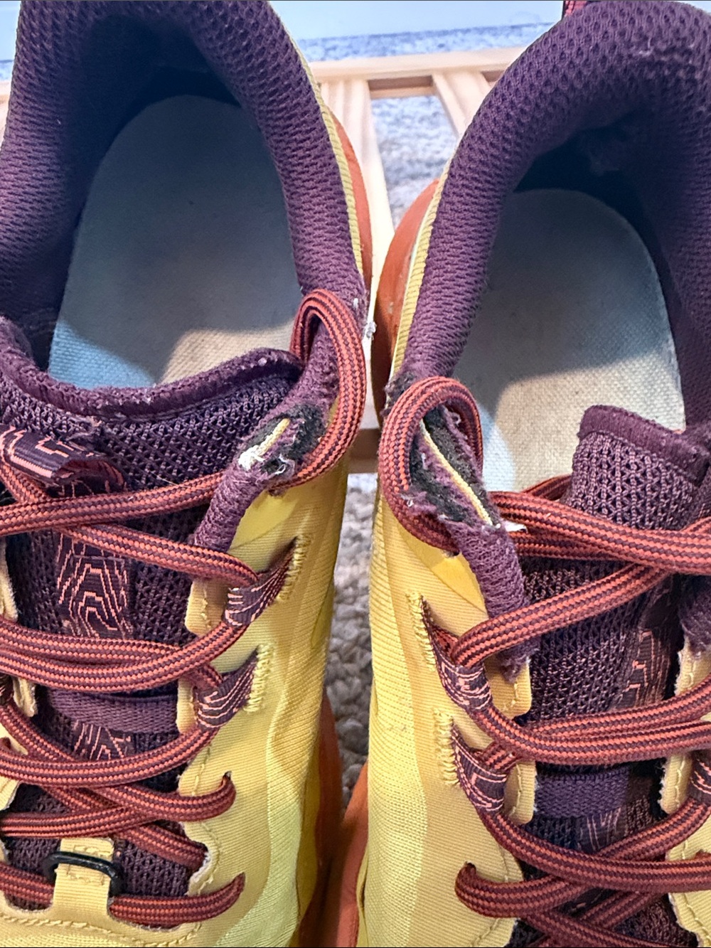 Saucony Yellow Orange Turquoise Women 8 Peregrine 13 Trail Runners Hiking shoes - Picture 6 of 8